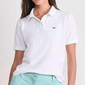 NWOT VINEYARD VINES White Heritage Polo Shirt